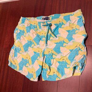Vilebrequin Men Swim Shorts Size XL Graphic Print 8 10 Condition